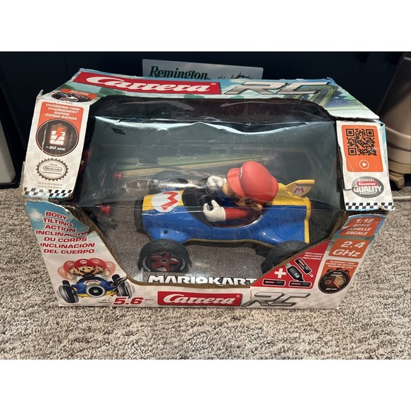 Carrera Other - Carrera RC Mario Kart Mach 8 Mario (Brand New In BOX)- (DAMAGED BOX) SEE PICS
